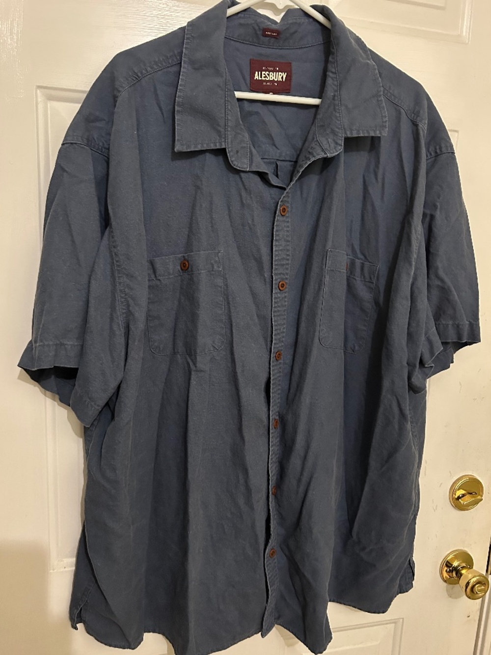 Alesbury, HempWeave Relaxed Fit Shirt, 3XL, Blue